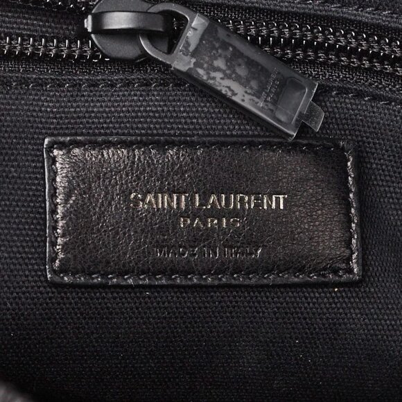 Yves Saint Laurent Black Nylon/Leather Small Camp Camera Crossbody Bag - Picture 6 of 10